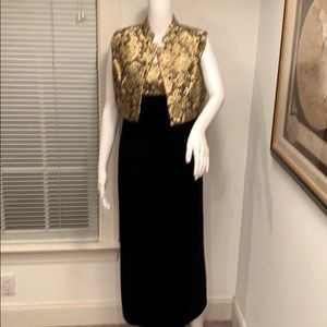WHITNEY’S VINTAGE MAXI VELVET DRESS WITH JACKET